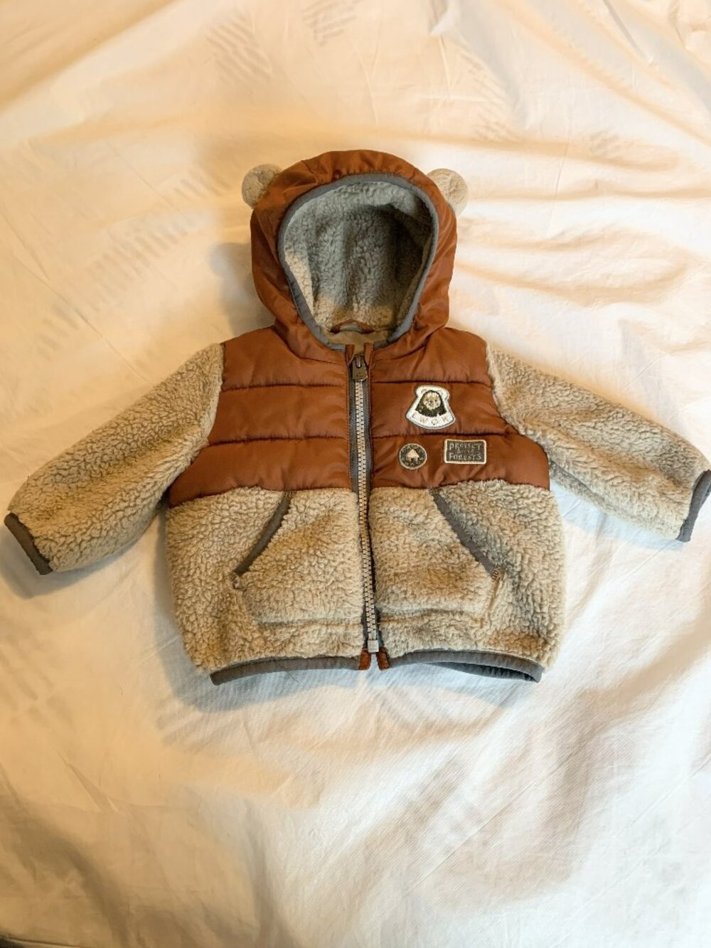 Baby GAP - Star Wars - Ewok Sherpa Jacket 3-6M - Hooded Bear Ears